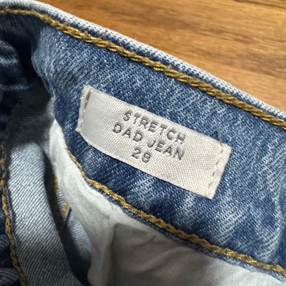 PacSun Stretch Dad Jeans in Classic Blue